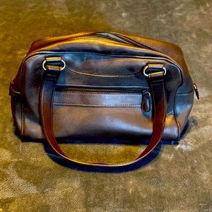 Brown leather bag